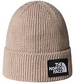 The North Face Beanie - Knitted - Logo Box Cuffed - Mushroom Gre