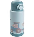 Done by Deer Thermo Bottle - 340 mL - Tiny Farm - Blue