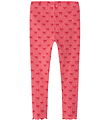 Name It Leggings - Rib - NmfKarinna - Rapture Rose m. Bögen