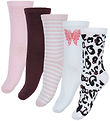 Name It Strumpor - NkfVilde - 5-pack - Bright White/Hearts