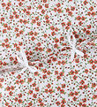 Nørgaard Madsens Bedding - Junior - White w. Red Flowers