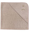 Nørgaard Madsens Hooded Towel - 100x100 cm - Sand w. Pade hat