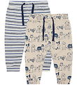 Hust and Claire Trousers - Gore Dogs - 2-Pack - Cement/Stripes