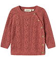 Lil' Atelier Blússa - Prjónað - NbfKajsa - Visnað Rose