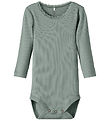 Name It Body l/ä - Rib - NkfKab - Slate Grau