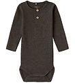 Name It Romper l/s - Rib - NbmKab - Delicioso/Melange
