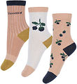 Liewood Socks - 3-Pack - Silas - Berry/Pale Tuscany