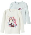 Name It Blouse - NmfKrulle - 2-Pack - Country Air/Cloud Dancer