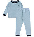 Petit Bateau Pyjama Set - 2 Parts - Adriatic/Marshmallow