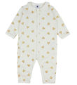Petit Bateau Nightsuit - Milk w. Glitter Hearts