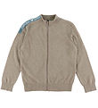 Emporio Armani Cardigan - Knitted - Wool - Beige Medium Melange