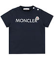 Moncler T-shirt - Navy w. White