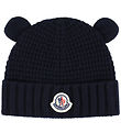 Moncler 비니 - 울 - 니트 포함 귀 - 네이비