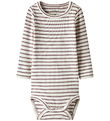Name It Bodysuit l/s - Noos - Rib - NbnBani - Elderberry