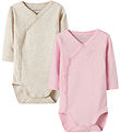 Name It Wrap Samfellur l/e - Noos - NbnBody - 2 Pakki - Parfait