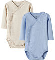 Name It Wickel Bodys l/ä - Noos - NbnBody - 2er-Pack - Chambray 