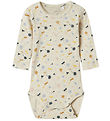 Name It Bodysuit l/s - NbfKoral - Peyote Melange