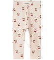 Lil' Atelier Leggings - NbfLavo - Silver Peony/Cherry