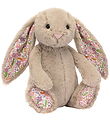 Jellycat Soft Toy - 31x12 - Blossom Beige Bunny 'Petal' - Beige