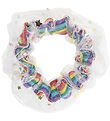 By Stær Scrunchie - Katinka - Weiß/Gold/Regenbogen