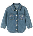 Name It Denim Jacket - NmfDevi - Medium+ Blue Denim/Bow