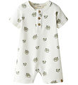 Lil' Atelier Summer Romper - NbmGayo - Coconut Milk/Frog