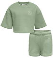 Kids Only Shorts Set - Koglena - Hedge Green/Cloud Dancer