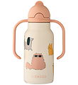 Liewood Water Bottle - 250 mL - Cats Duck Dogs/Sandy