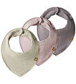 Name It Drool bib - 3-Pack - NbfYvetteliona - Pink/Purple/Beige
