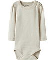 Name It Bodysuit l/s - NbfLudmilla - Peyote Melange