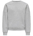 Kids Only Peysa - KogSweat - Núll - Light Grey Melange