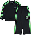 adidas Originals Sweatset - Crew - Minecraft - Schwarzes m. Logo