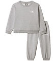 The North Face Sweat Set - Light Grey Heather w. Logo