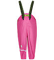 CeLaVi Rain Pants w. Suspenders - Real Pink