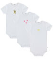 Pippi Bodysuit s/s - 1 pcs - Assorted - White - w. Print