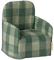 Maileg Miniature Chair - Foldable - Mouse - Green Check