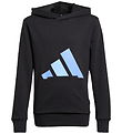 adidas Performance Hoodie - J BL FT HD - Black/Blufus