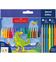 Faber-Castell Markers - 18+3 Metallic + 3 Neon - Dinosaur