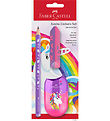 Faber-Castell Pennset - Jumbo Unicorn - 3 Delar - Lila