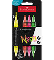 Faber-Castell Tússlitir - Hrista og mála Akrýl - 4 Stk. - Neon