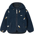 Liewood Flísjakki - Mara - Eldflaug/Classic Navy/Útsaumur