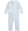 Polo Ralph Lauren Set - Cardigan/Trousers - Knitted - Pearl Blue