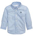 Polo Ralph Lauren Hemd - Slim Fit - Blau/Weiß gestreift