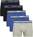 Jack & Jones Boxers - 5-Pack - JacChristian - Black/Light Gr