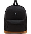 Vans Backpack - Old Skool Sport - Black w. Brown