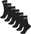 Vans Socks - 6-Pack - Black