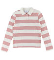 Grunt Poloshirt - GrAnte - Dusty Rose/Wit Gestreept