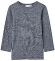 Name It Blouse - Wool - Rib - Noos - NmmWang - Folkstone Grey
