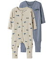 Name It Nightsuit - 2-Pack - NOOS - NbmNightsuit - Peyote/W/Trad