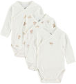 Body m/l Petit Bateau - pack de 3 - Blanc